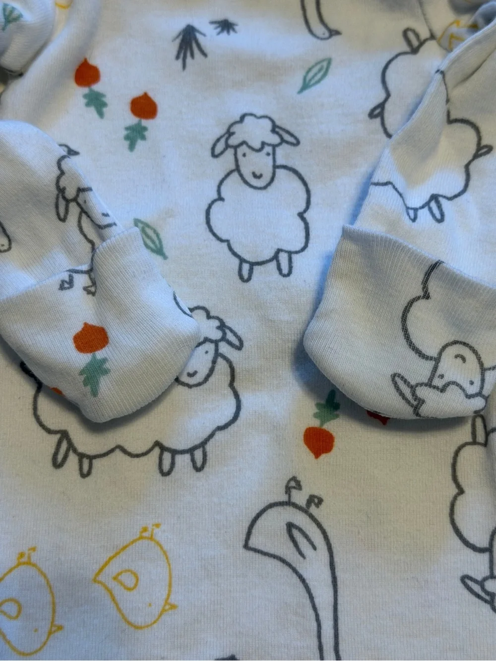 Carter's Yellow Stripe & White Sheep Sleep Sacks - 2 Pack